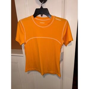 New Halfdays Orange Athletic T Shirt Womens Short Sleeve Athletic Top $65